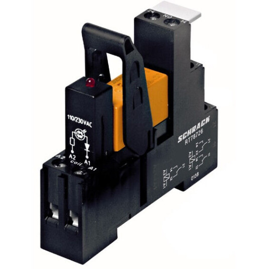 Gylling Teknikk Komplett rele med sokkel 24VDC 8A RTK 424024L - 4386484
