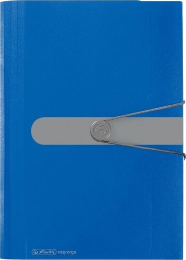 Herlitz 11208402 A4 Polypropylen Pp Blå Stående 300 Ark 12 Lommer
