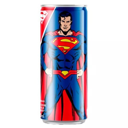 Superhero Läsk Superman Sour Blue Raspberry 25cl