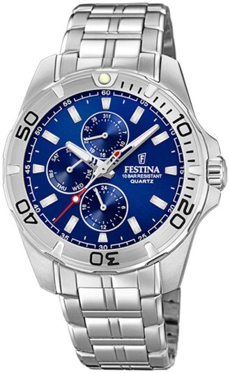 Festina Herreklokke F20445 2 Blå/Stål Ø43 mm Festina Herreklokke F20445 2 Blå/Stål Ø43 mm
