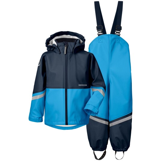 Didriksons Kids' Waterman C Set Sharp Blue 70, Sharp Blue Didriksons Kids' Waterman C Set Sharp Blue 70, Sharp Blue