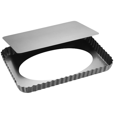 Silvertop Paiform 32x22cm Sølv