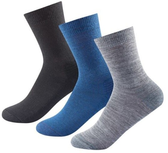 Devold Daily Medium Kid Sock 3pk Kid Mix 28-30