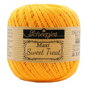 Scheepjes Maxi Sweet Treat Garn Unicolor 208 Gult Gull