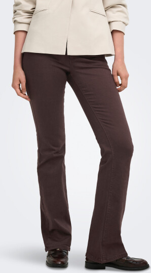 Only Blush Mid Flared Colour Pant Sort S/30
