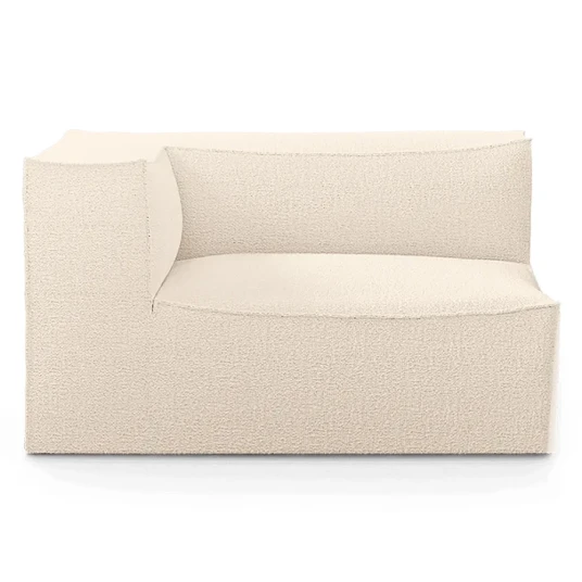 Ferm Living Catena Sofa Armrest Left L400   Wool Boucle   Off white