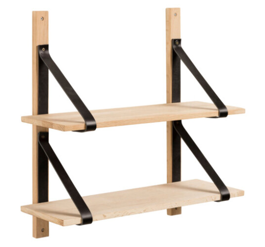 Kave Home NAZELI hylle Natur svart 1645439-01-0 1596043-01-0