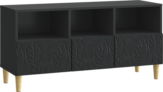  TV skap 102 x 34,5 x 50 cm Svart Konstruert tre