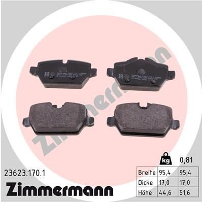 Bremseklosser ZIMMERMANN 23623.170.1