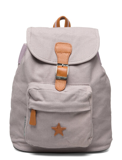 Smallstuff Baggy Back Pack, Rose Lavender With Leather Star - Purple - 29X 25X 9CM