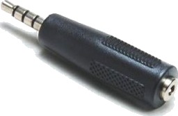 Bkl Electronic 1102054 Jack Plug 3.5 Mm 4-Pin Jack Coupling 3.5 Mm Stereo Svart