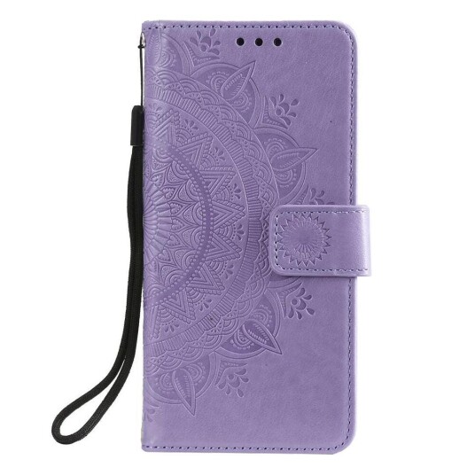 INCOVER Nokia 2.4 Skinn Flip Deksel - Mandala Mønster Lilla