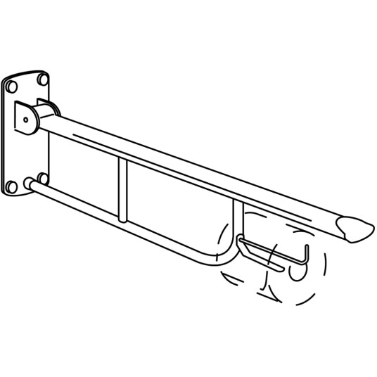 GUSTAVSBERG PAPIRHOLDER T/ARMSTØTTE