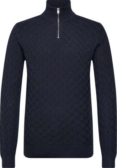 Lindbergh | Recycle Structure Knit 1/2 Ziprecycle Structure Knit 1/2 Zip | M
