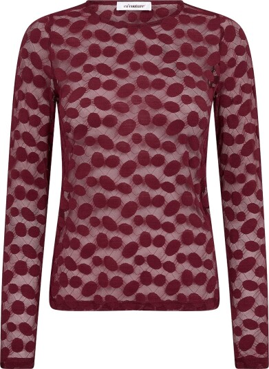 Co" Couture Penolacc O Neck Blouse WINE RED L