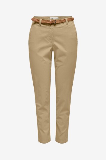 JDY   Bukser jdyChicago MW Belted Chino   Beige