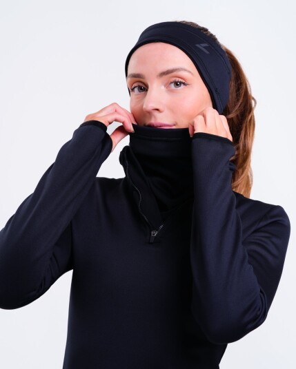 LEVITY Accelerate Brushed Neck Warmer Black LEVITY Accelerate Brushed Neck Warmer Black