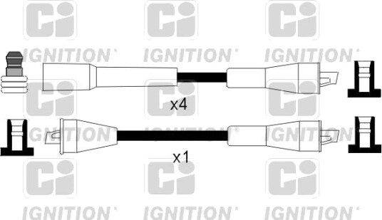 Tennplugg kabelsett QUINTON HAZELL XC1054