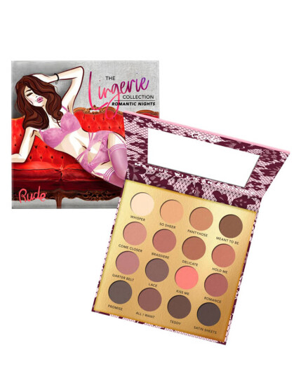 Rude Cosmetics Lingerie Collection 16 Matte Eyeshadow Palette Romantic Night 15 g Rude Cosmetics Lingerie Collection 16 Matte Eyeshadow Palette Romantic Night 15 g