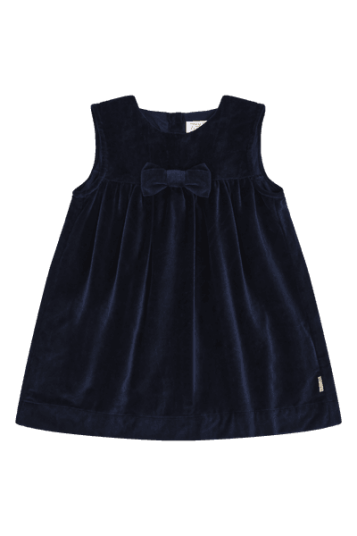 Hust And Claire Hust & Claire Karoline Velourkjole til jente more navy 104