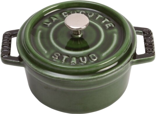 Staub La Cocotte rund gryte støpejern 0,25 L Basilikagrønn Staub La Cocotte rund gryte støpejern 0,25 L Basilikagrønn