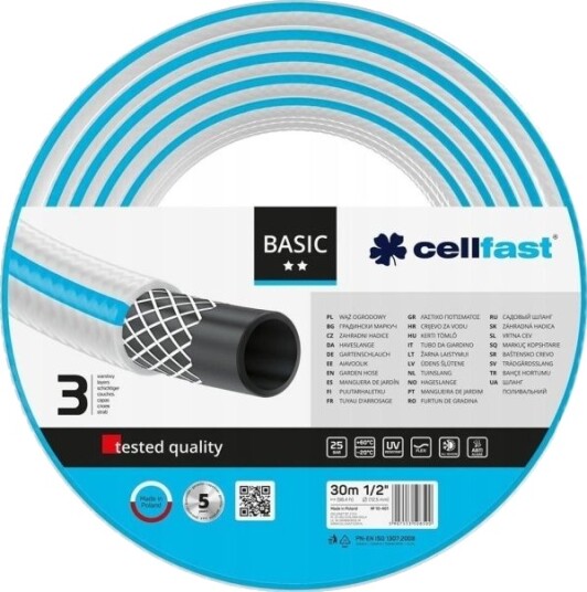 Cellfast Hageslange Basic 1" 10 M