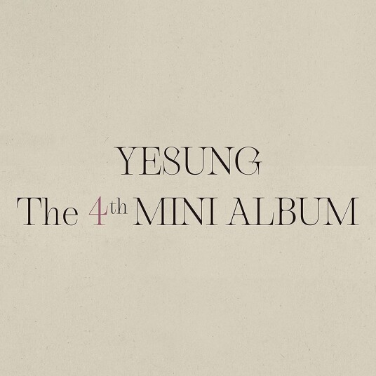 Yesung 4th Mini Album Photo Book Version CD Yesung 4th Mini Album Photo Book Version CD