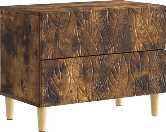  Nattbord Røkt Eik 62 x 34,5 x 48 cm Konstruert tre