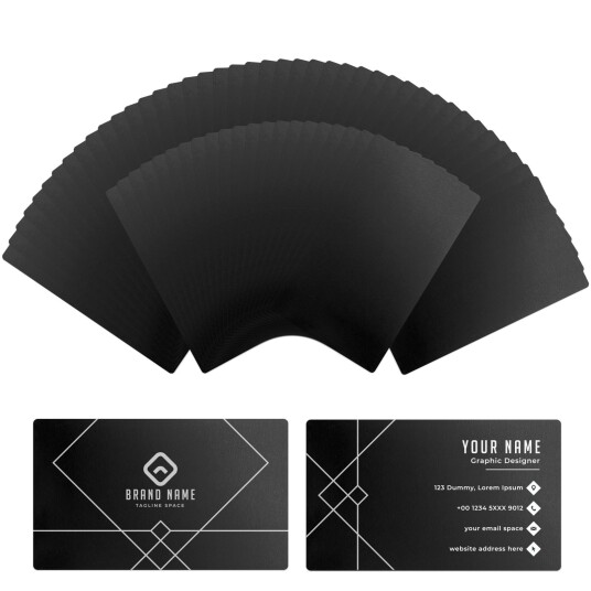 xTool Black metal business card - 60pcs xTool Black metal business card - 60pcs