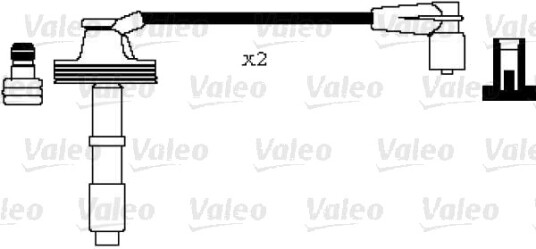 VALEO 346001 Tennplugg kabelsett
