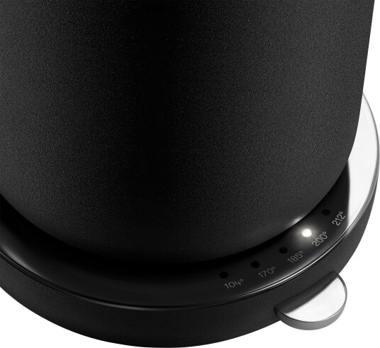 Aarke Kettle Vannkoker 1,2L Svart med Justerbar Temperatur