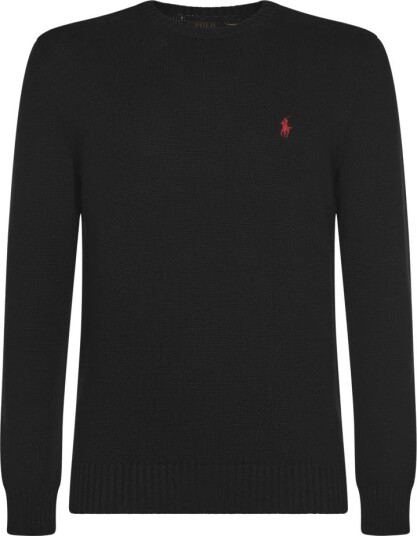 Polo Ralph Lauren Cotton Crewneck Sweater - Black - L Polo Ralph Lauren Cotton Crewneck Sweater - Black - L
