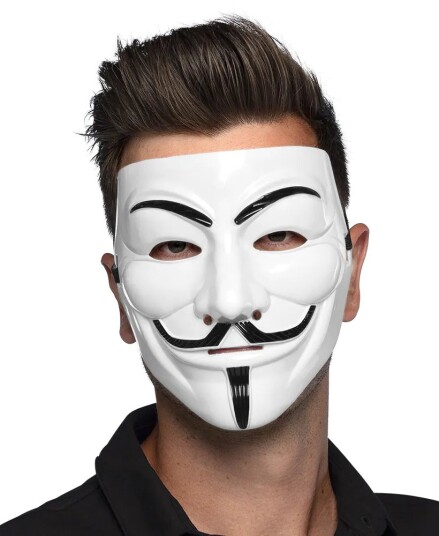 Anonymous Maske Guy Fawkes / V for Vendetta