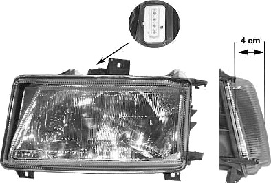VAN WEZEL 4912944 Frontlykter