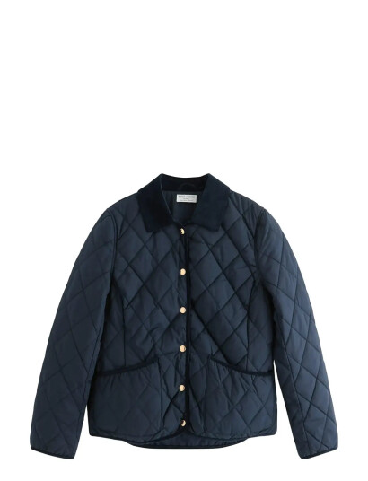 Lindex Vattert Jakke - Navy - XS