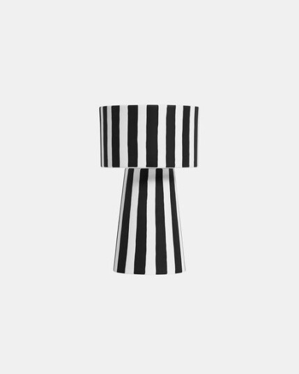 OYOY Toppu krukke Ø15 cm svart-hvit OYOY Toppu krukke Ø15 cm svart-hvit