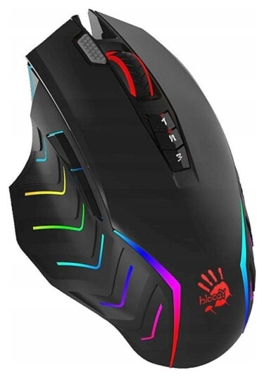 A4Tech Bloody J95S Kablet Gamingmus 5000 DPI med RGB Belysning Svart