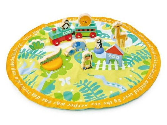 Tender Leaf Toys Leketeppe Safari Park Story Bag