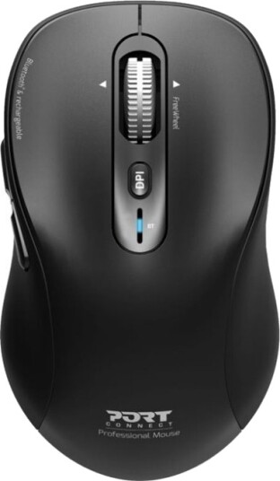 Port Connect Professional Expert Mus Ladbar Optisk 6 Knapper Trådløs Bluetooth Port Connect Professional Expert Mus Ladbar Optisk 6 Knapper Trådløs Bluetooth
