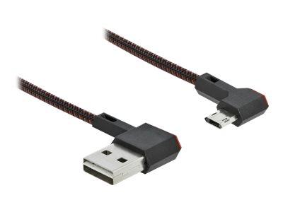 Delock Easy Micro-USB Kabel 1 m Sort - USB-B til Micro-USB Type B