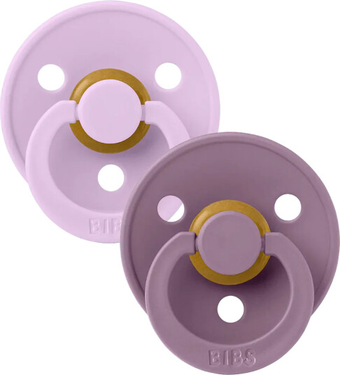 BIBS® Soother Colour Anatomisk smokk Violet Sky/Mauve 0-6 måneder, 2 stk.