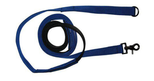 Alac Trekkline med demping 25mm - Blå for hund