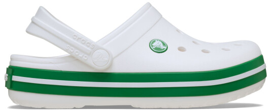 Crocs Crocband Kids Sandaler White/Green Ivy 20-21