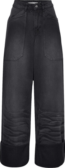 Cannari Concept | Black Wash Loose Jeans | 36