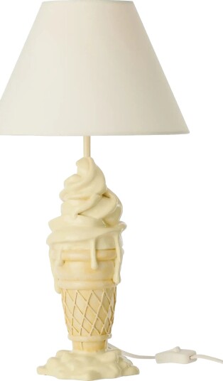 J Line Lamp Ice Cream Polyresin Yellow/Beige   White   ONE SIZE