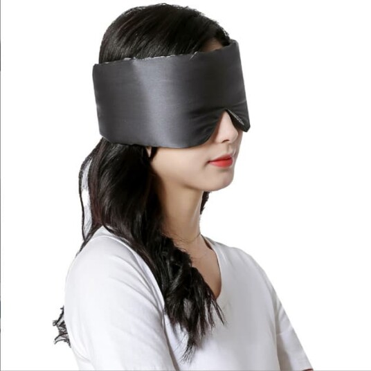 INF 100 % morbærsilke sovemaske for  og menn