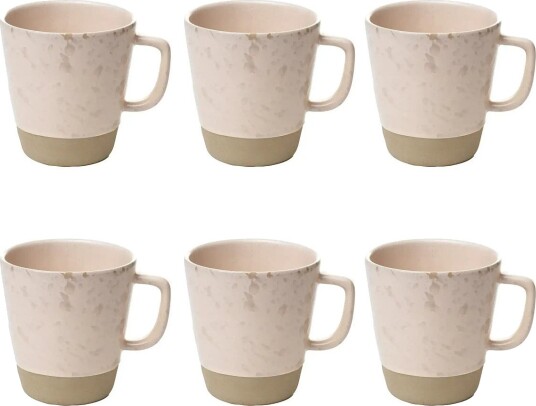 Aida Raw Nordic Nude Mug W Handle 6 Stk 30 Cl Beige Aida Raw Nordic Nude Mug W Handle 6 Stk 30 Cl Beige