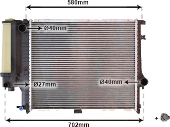VAN WEZEL 06002121 Radiator motorkjøling VAN WEZEL 06002121 Radiator motorkjøling
