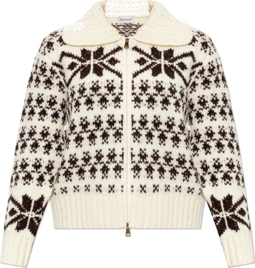 Moncler, Dame, Strikkevarer, Beige, M,