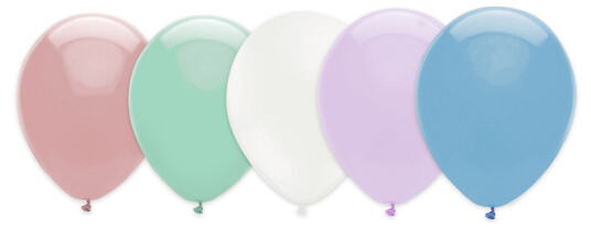 Ballongkungen AB Ballonger Pastell Fargerike - 100-pakning